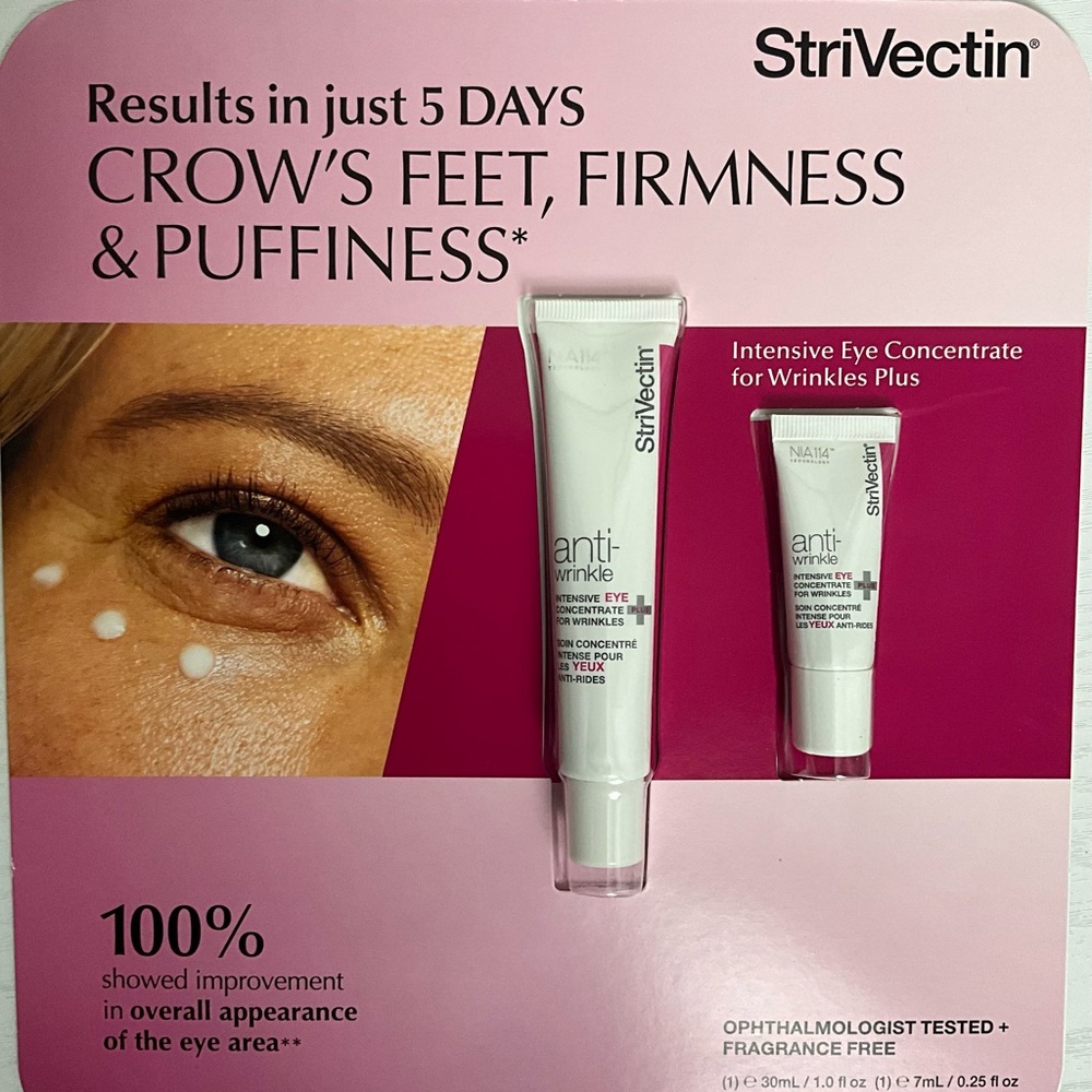 STRIVECTIN CROWS FEET FIRMNESS AND PUFFINESS BRAND NEW